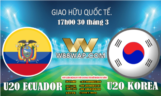 Read more about the article 17g00ngày 30/3: U20 Ecuador vs U20 Hàn Quốc