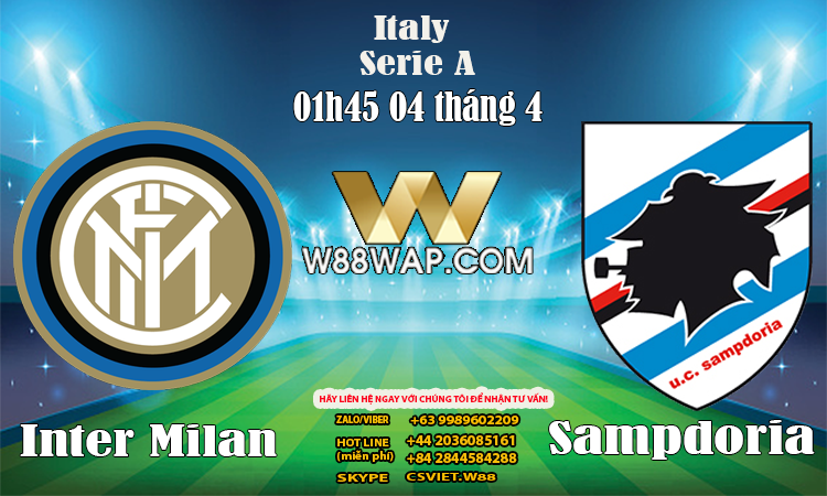 Read more about the article 01G45 NGÀY 04/4: Inter Milan vs Sampdoria