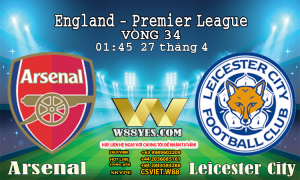 Read more about the article 01:45 NGÀY 27/4: Arsenal vs Leicester City.