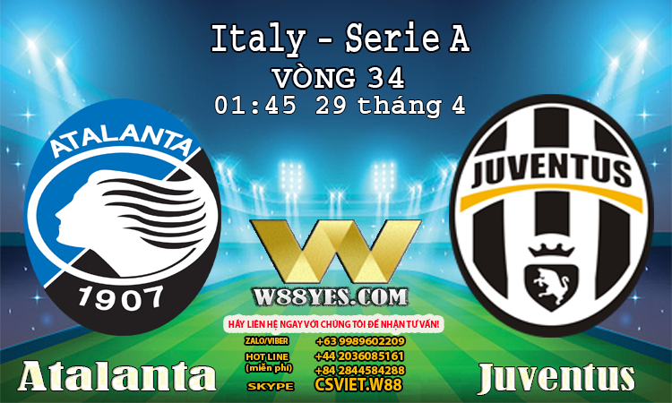 You are currently viewing 01:45 NGÀY 29/4: Atalanta vs Juventus.
