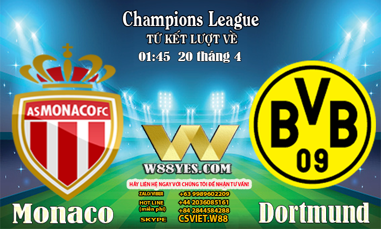 You are currently viewing 01:45 NGÀY 20/4: Monaco vs Dortmund