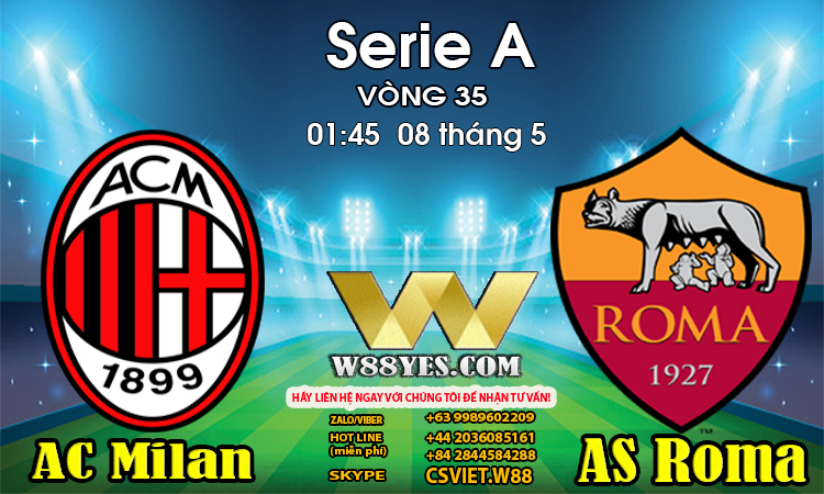 You are currently viewing 01:45 NGÀY 08/5: AC Milan vs AS Roma.