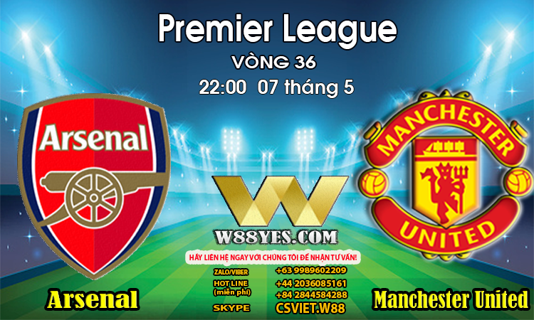 You are currently viewing 22:00 NGÀY 07/5: Arsenal vs Man United.