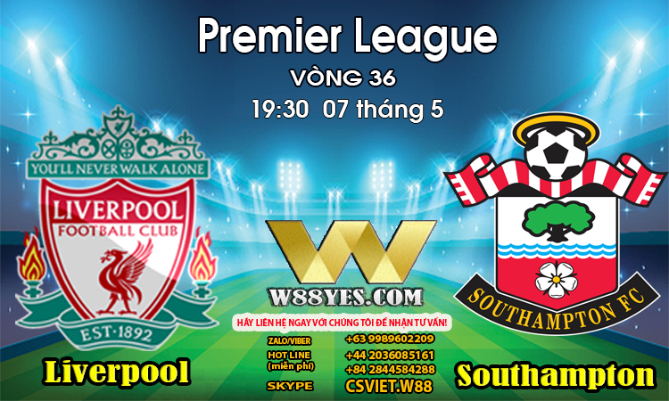 You are currently viewing 19:30 NGÀY 07/5: Liverpool vs Southampton.