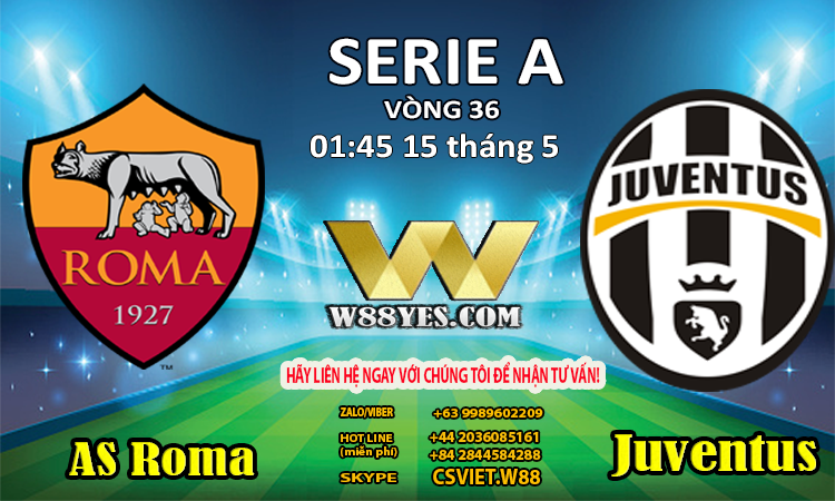 You are currently viewing 01:45 NGÀY 15/5: AS Roma vs Juventus.
