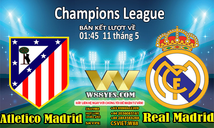 You are currently viewing 01:45 NGÀY 11/5: Atletico Madrid vs Real Madrid.