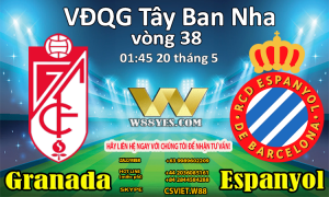 Read more about the article 01:45 NGÀY 20/5 Granada vs Espanyol