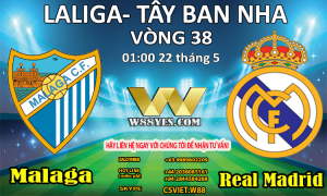 Read more about the article 01:00 NGÀY 22/5 Malaga vs Real Madrid