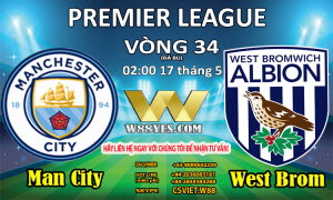 Read more about the article 02:00 NGÀY 17/5 Man City vs West Brom