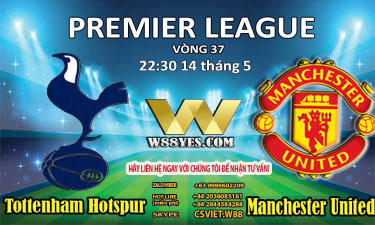You are currently viewing 22:30 NGÀY 14/5: TOTTENHAM vs MANCHESTER UNITED.