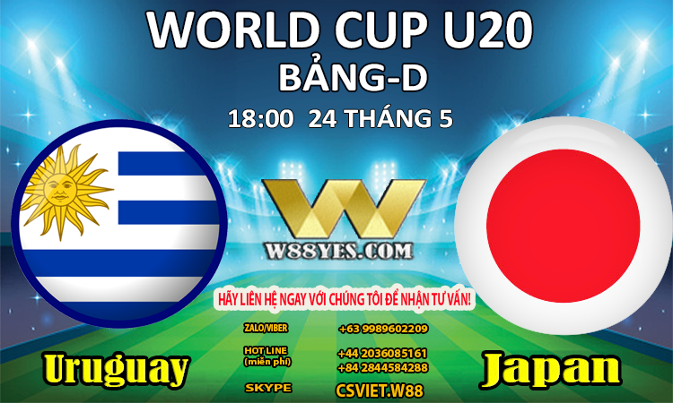 You are currently viewing 18:00 NGÀY 24/5: U20 Uruguay vs U20 Nhật Bản.