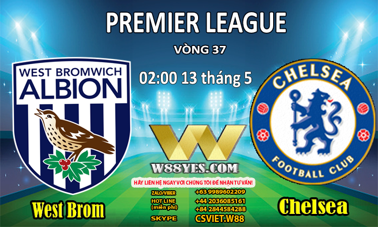 You are currently viewing 02:00 NGÀY 13/5: West Brom vs Chelsea.