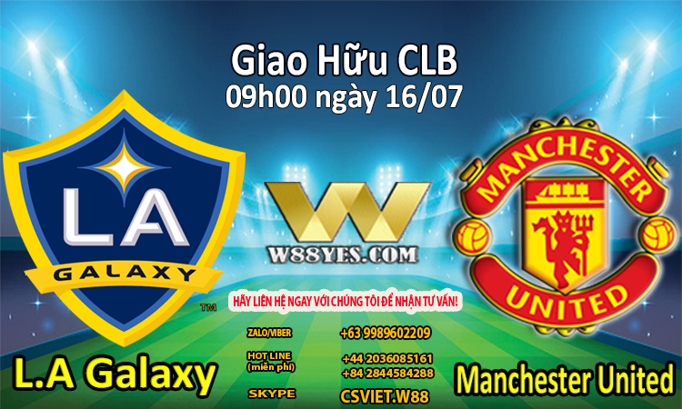 You are currently viewing NHẬN ĐỊNH : 09h00 ngày 16/07: L.A Galaxy vs Manchester United.