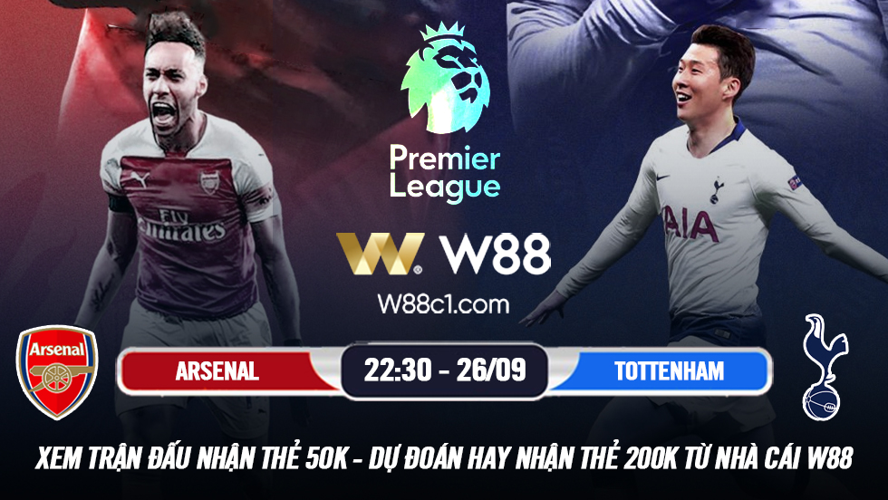 You are currently viewing [W88 – MINIGAME] ARSENAL – TOTTENHAM | NGOẠI HẠNG ANH | ĐẠI CHIẾN RỰC LỬA
