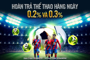 Read more about the article HOÀN TRẢ THỂ THAO HÀNG NGÀY 0.2% & 0.3%