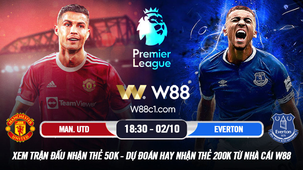 You are currently viewing [W88 – MINIGAME] MANCHESTER UNITED – EVERTON | NGOẠI HẠNG ANH | 18:30 ngày 02/10