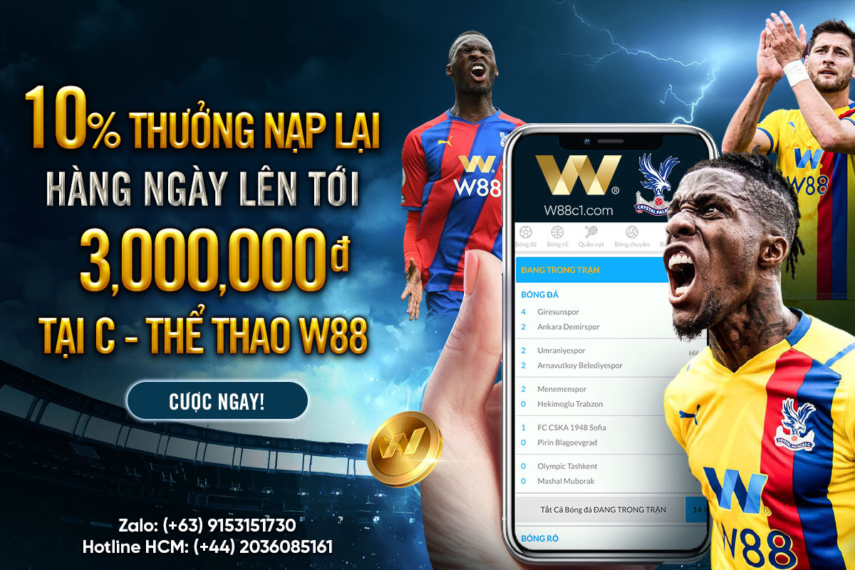 You are currently viewing 10% THƯỞNG NẠP LẠI HÀNG NGÀY LÊN TỚI 3,000.000đ TẠI C-THỂ THAO W88
