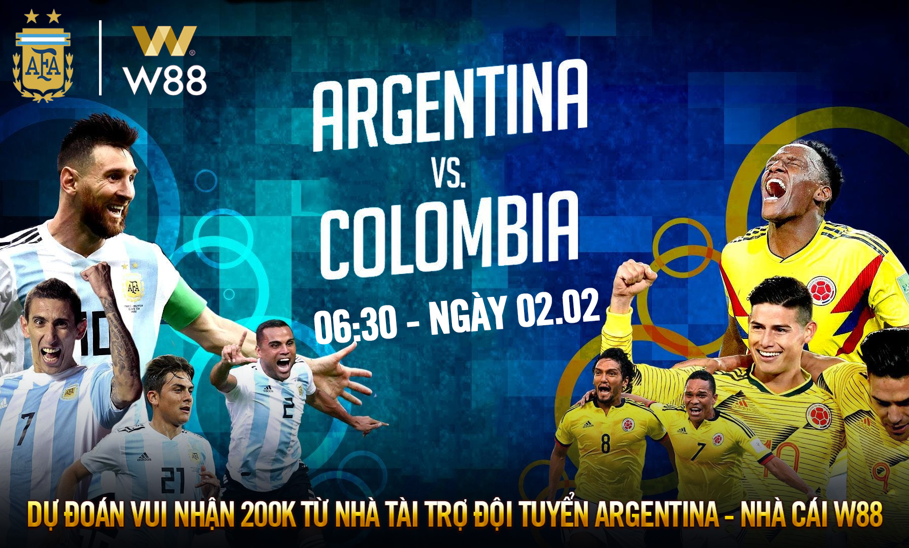 You are currently viewing [W88 – ARGENTINA] MINIGAME DỰ ĐOÁN TRẬN ĐẤU GẶP COLOMBIA