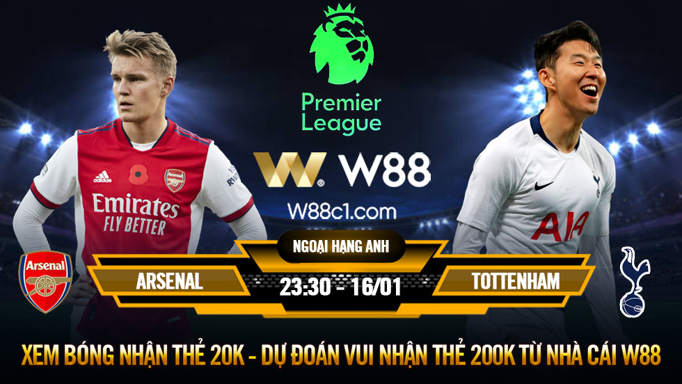 You are currently viewing [W88 – MINIGAME] ARSENAL – TOTTENHAM | NGOẠI HẠNG ANH | LỬA Ở THÀNH LONDON