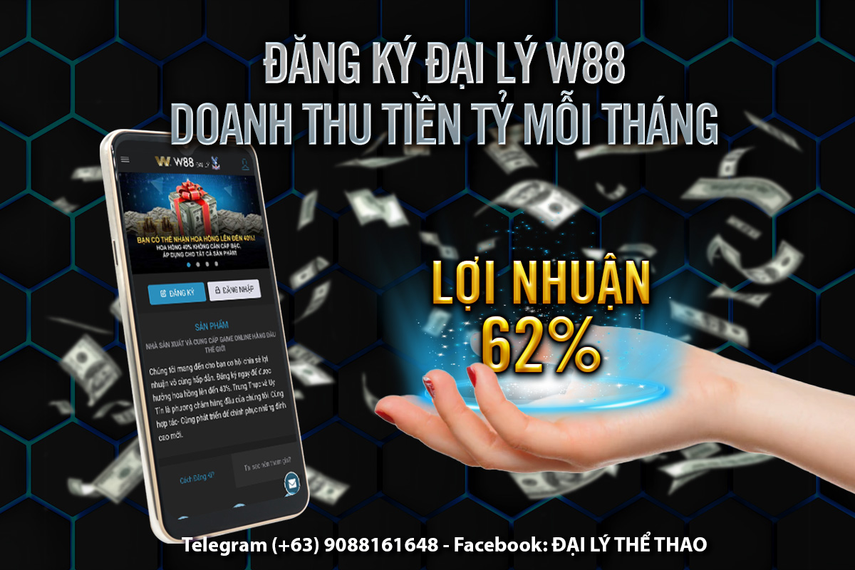 You are currently viewing ĐẠI LÝ W88 – HOA HỒNG LÊN ĐẾN 62% CÓ THẬT KHÔNG?