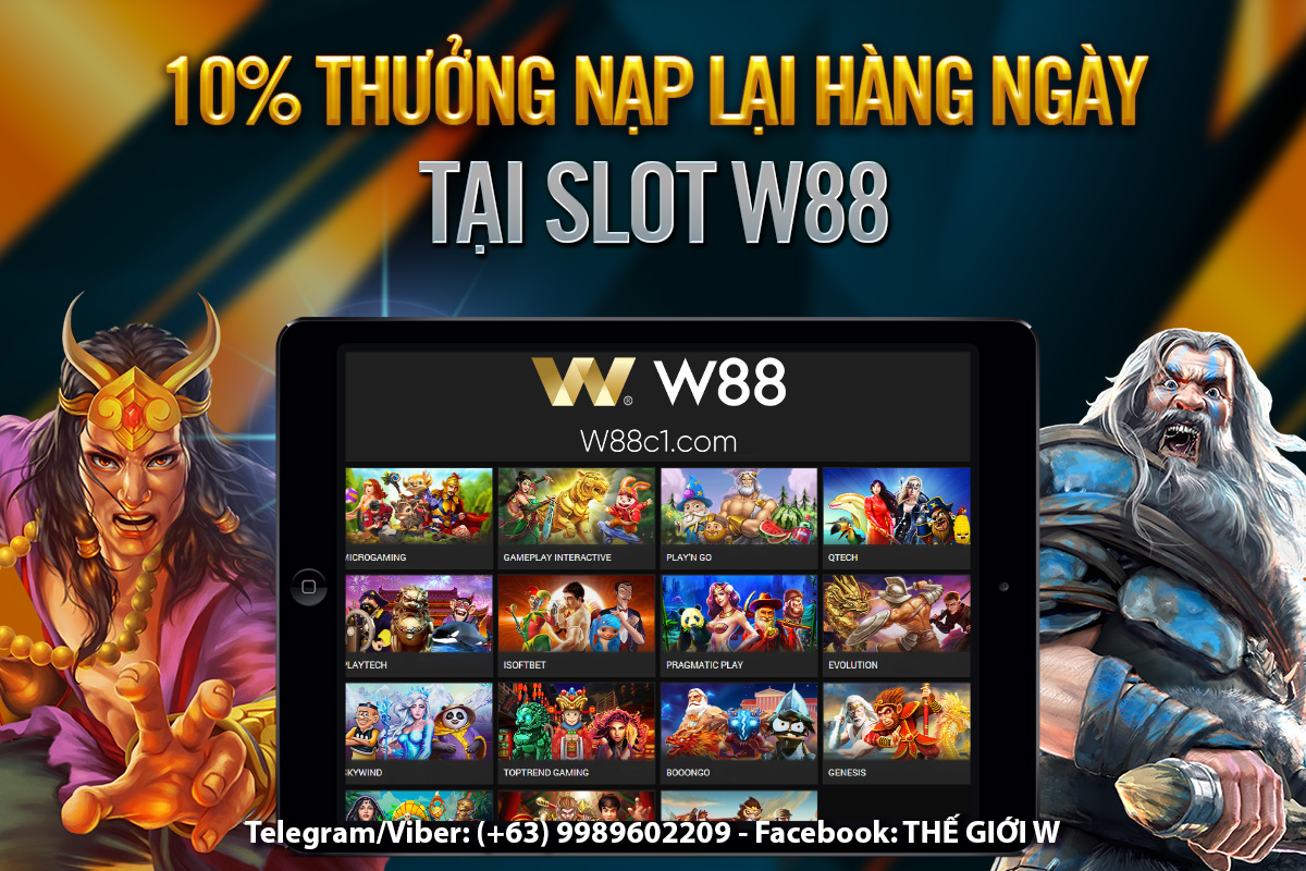 You are currently viewing 10% THƯỞNG NẠP LẠI HÀNG NGÀY TẠI SLOT W88