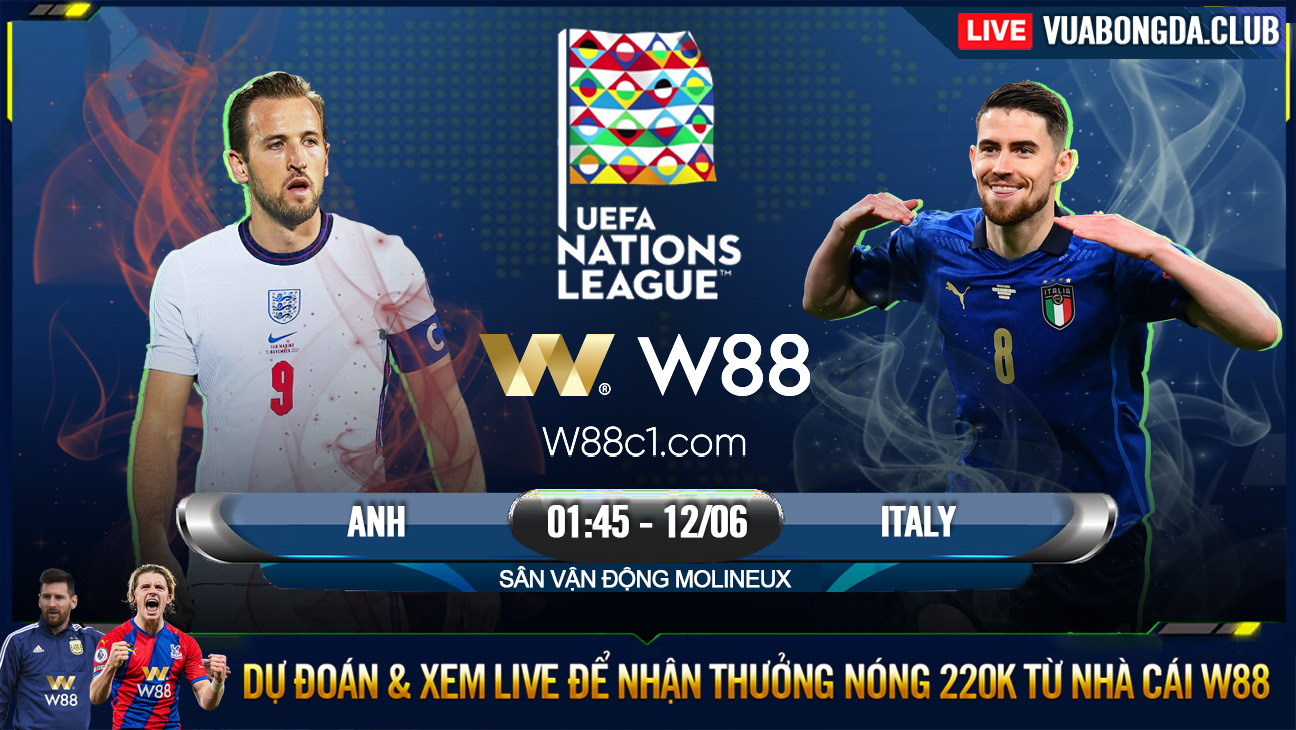 You are currently viewing [W88 – MINIGAME] ANH – Ý | NATIONS LEAGUE | TAM SƯ RỬA HẬN