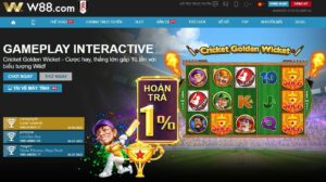 Read more about the article HOT GAME “CRICKET GOLDEN WICKET” – THẮNG GẤP 10 LẦN TẠI SLOT GAMEPLAY INTERACTIVE W88