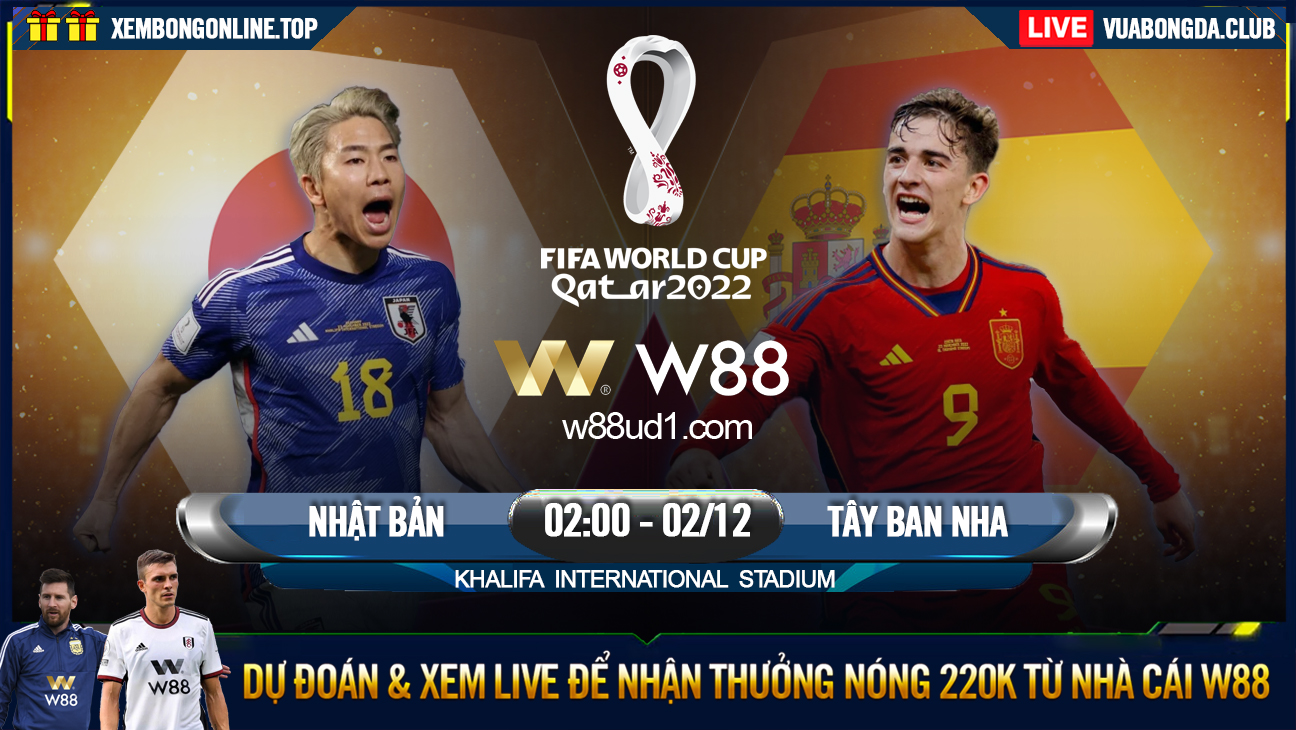 Read more about the article [W88 – MINIGAME] NHẬT BẢN – TÂY BAN NHA | WORLD CUP 2022 | TRƯỚC CỬA TỬ THẦN