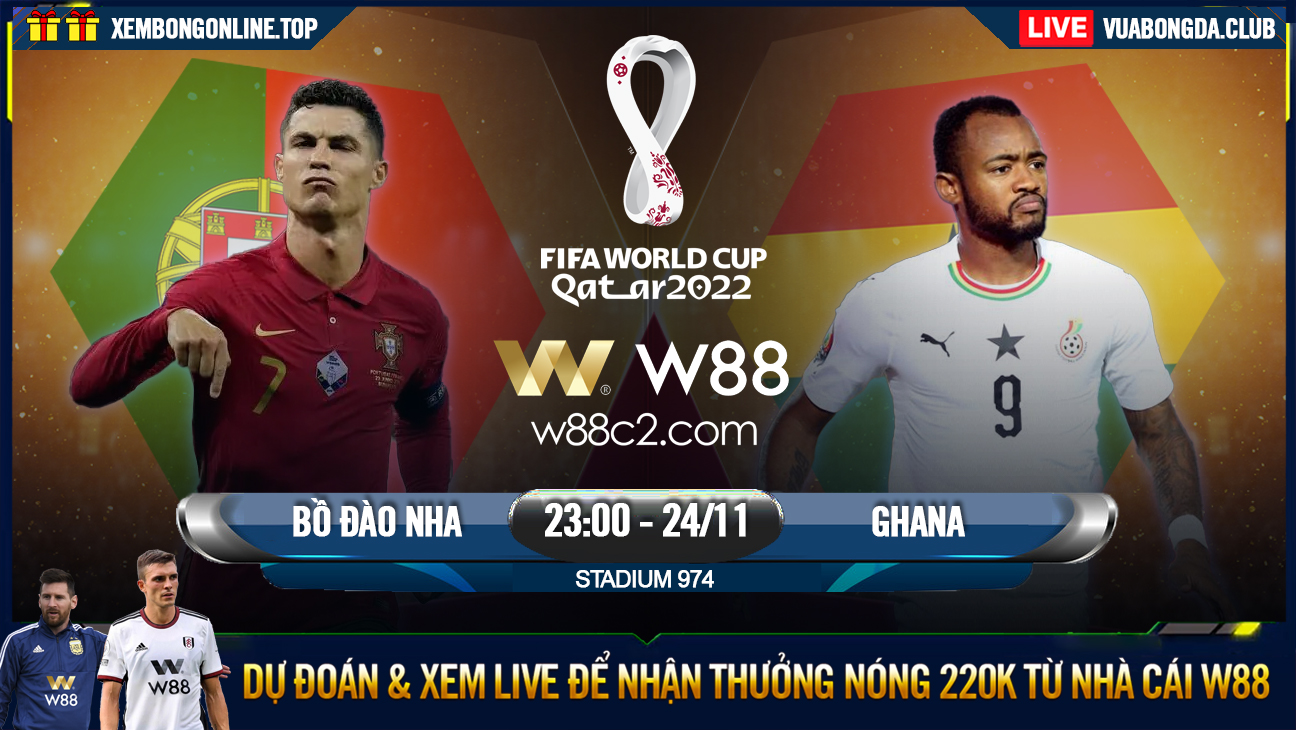 You are currently viewing [W88 – MINIGAME] BỒ ĐÀO NHA – GHANA | WORLD CUP 2022 | ANH BẢY THẤT NGHIỆP