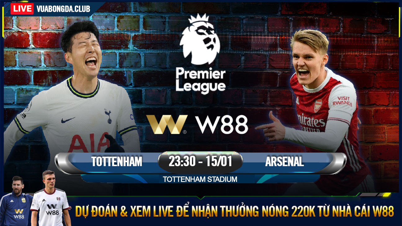You are currently viewing [W88 – MINIGAME] TOTTENHAM – ARSENAL | NGOẠI HẠNG ANH | CHIẾN THẮNG SÍT SAO
