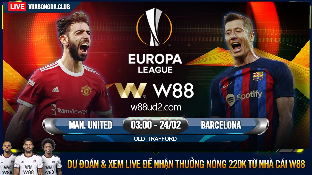 You are currently viewing [W88 – MINIGAME] MAN. UNITED – BARCELONA | CUP C2 | CUỘC CHIẾN DANH DỰ