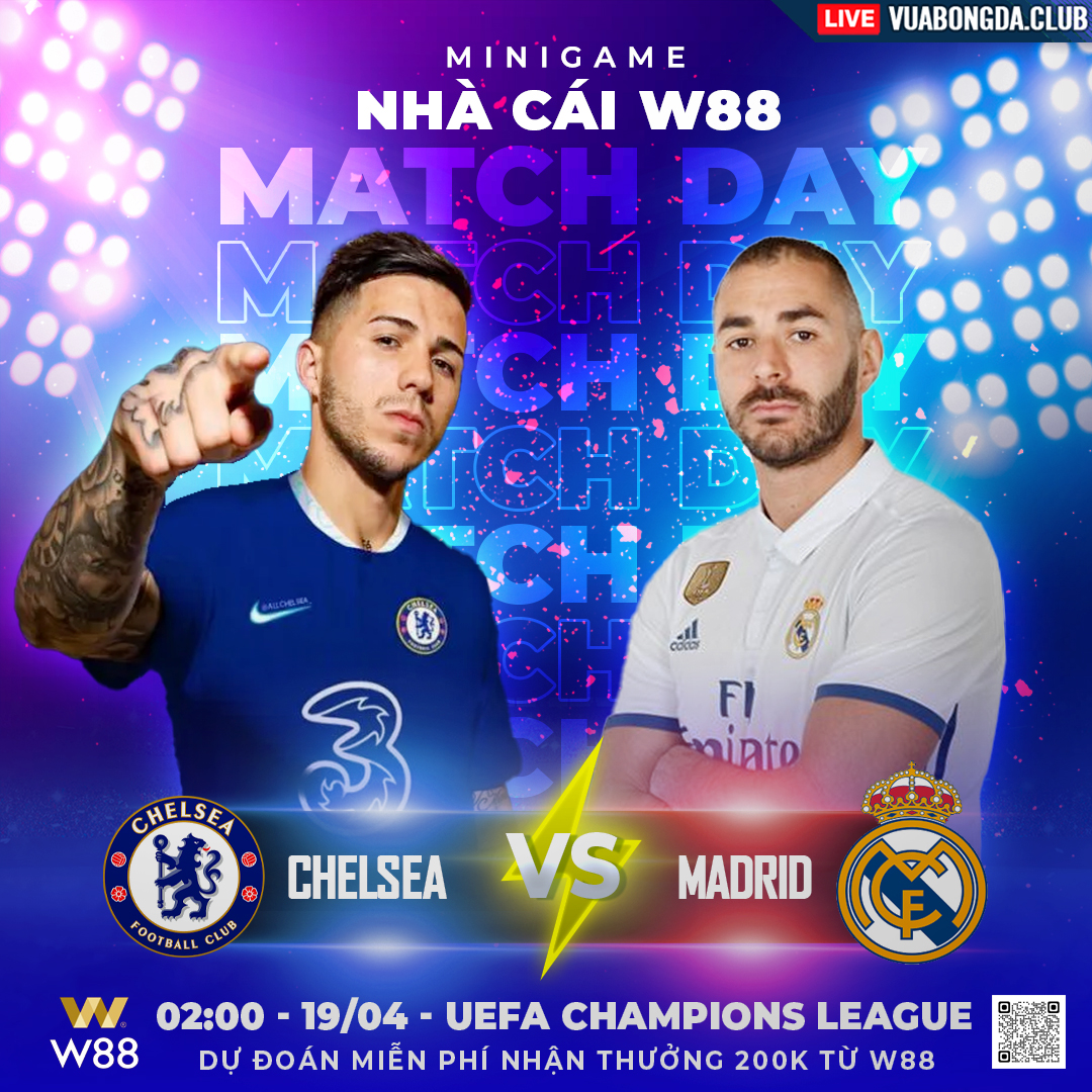 You are currently viewing [W88 – MINIGAME] CHELSEA – REAL MADRID | UEFA CHAMPIONS LEAGUE | NHẠT NHÒA SẮC XANH