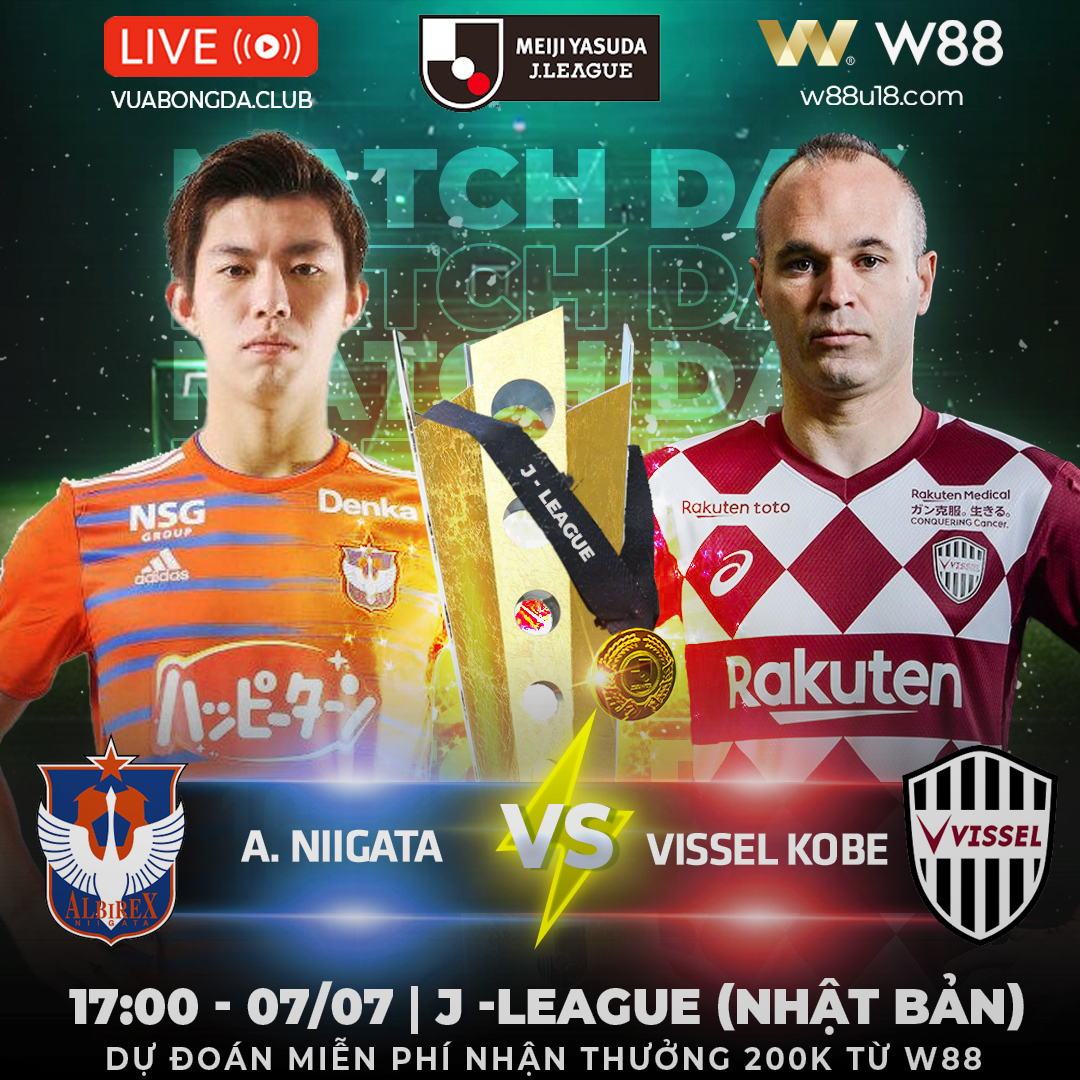 You are currently viewing [W88 – MINIGAME] A. NIIGATA – VISEL KOBE | J – LEAGUE (NHẬT BẢN)