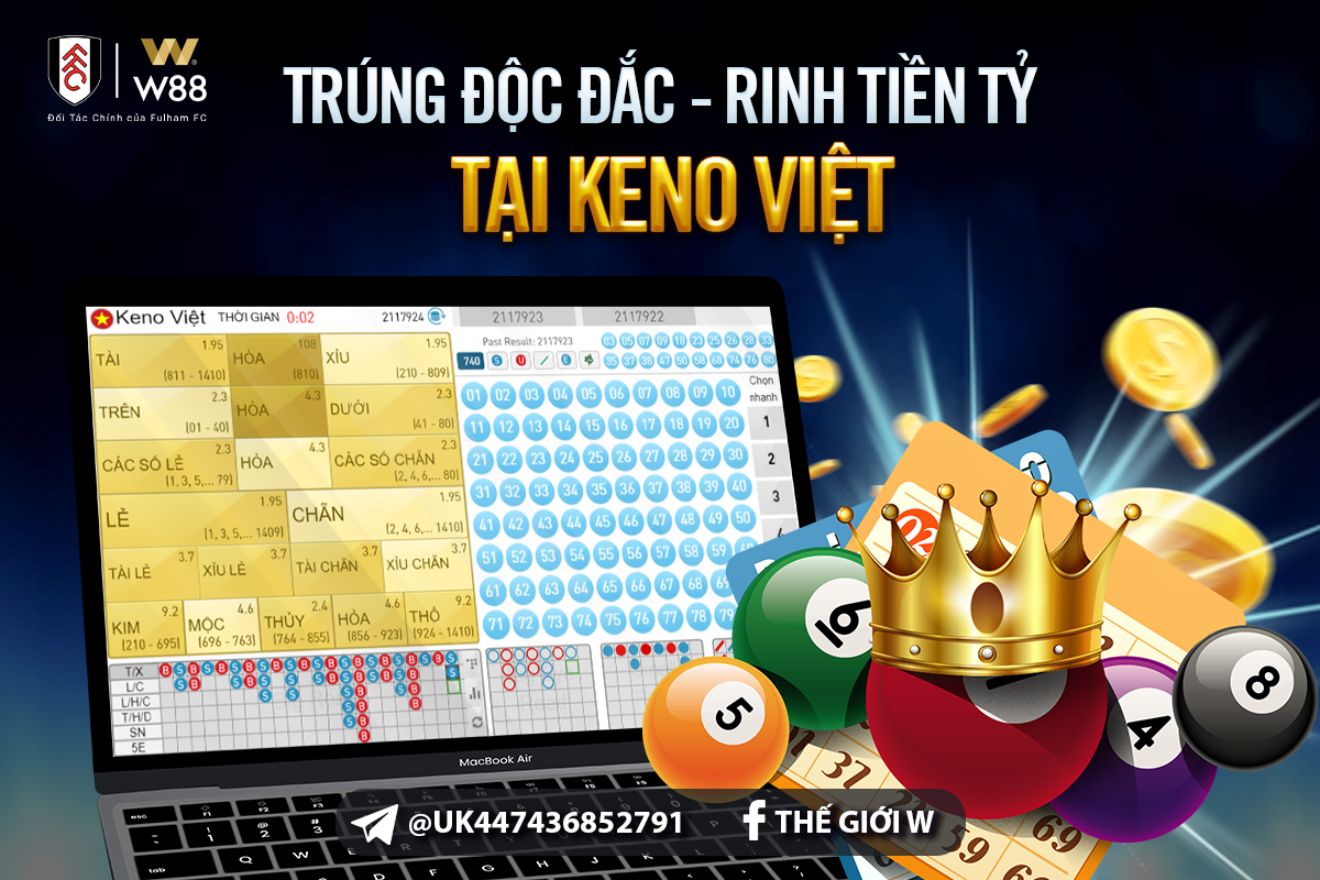 Read more about the article W88 CHÍNH THỨC RA MẮT KENO VIETLOTT
