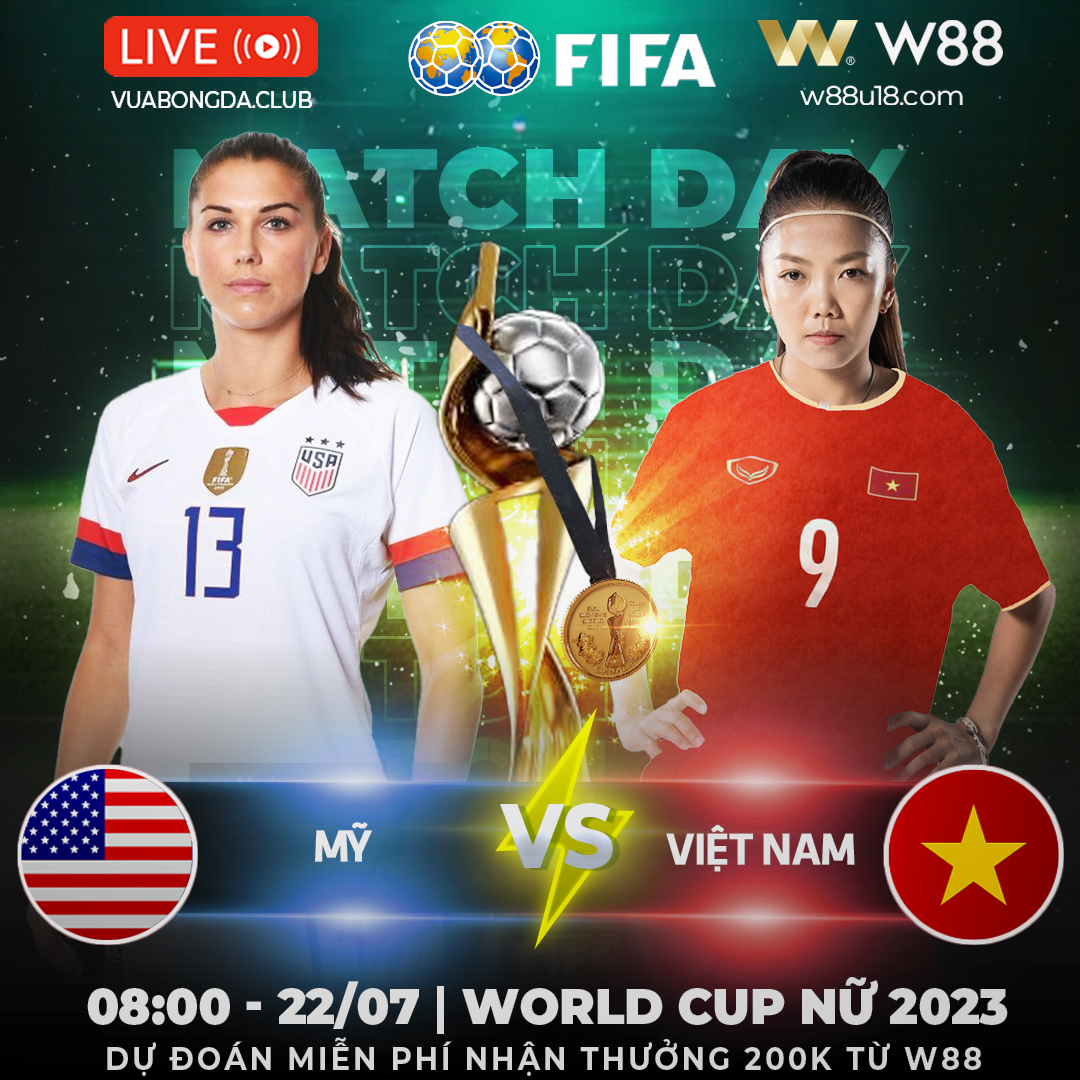 You are currently viewing [W88 – MINIGAME] VIỆT NAM vs MỸ | WORLD CUP NỮ 2023