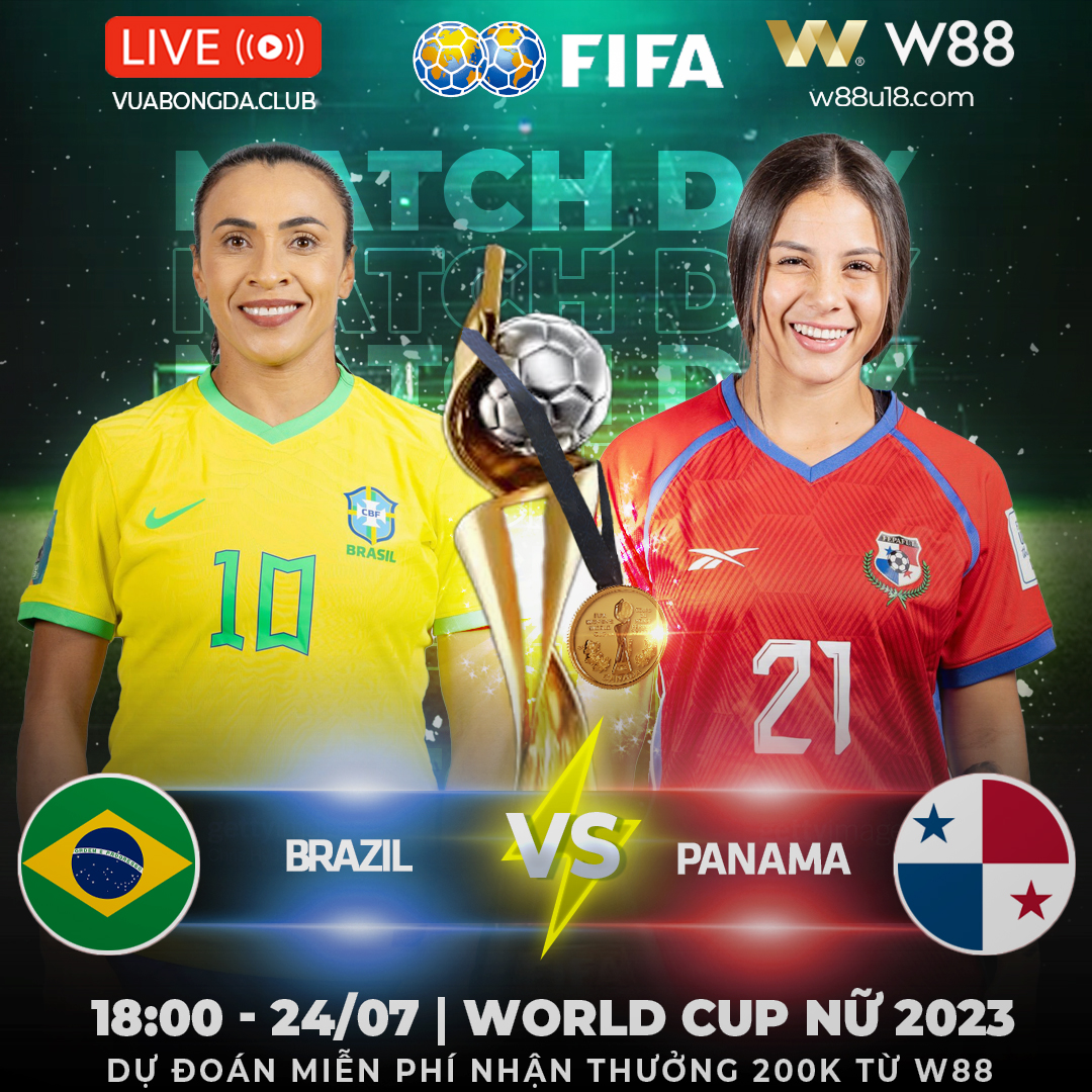 You are currently viewing [W88 – MINIGAME] BRAZIL – PANAMA | WORLD CUP NỮ