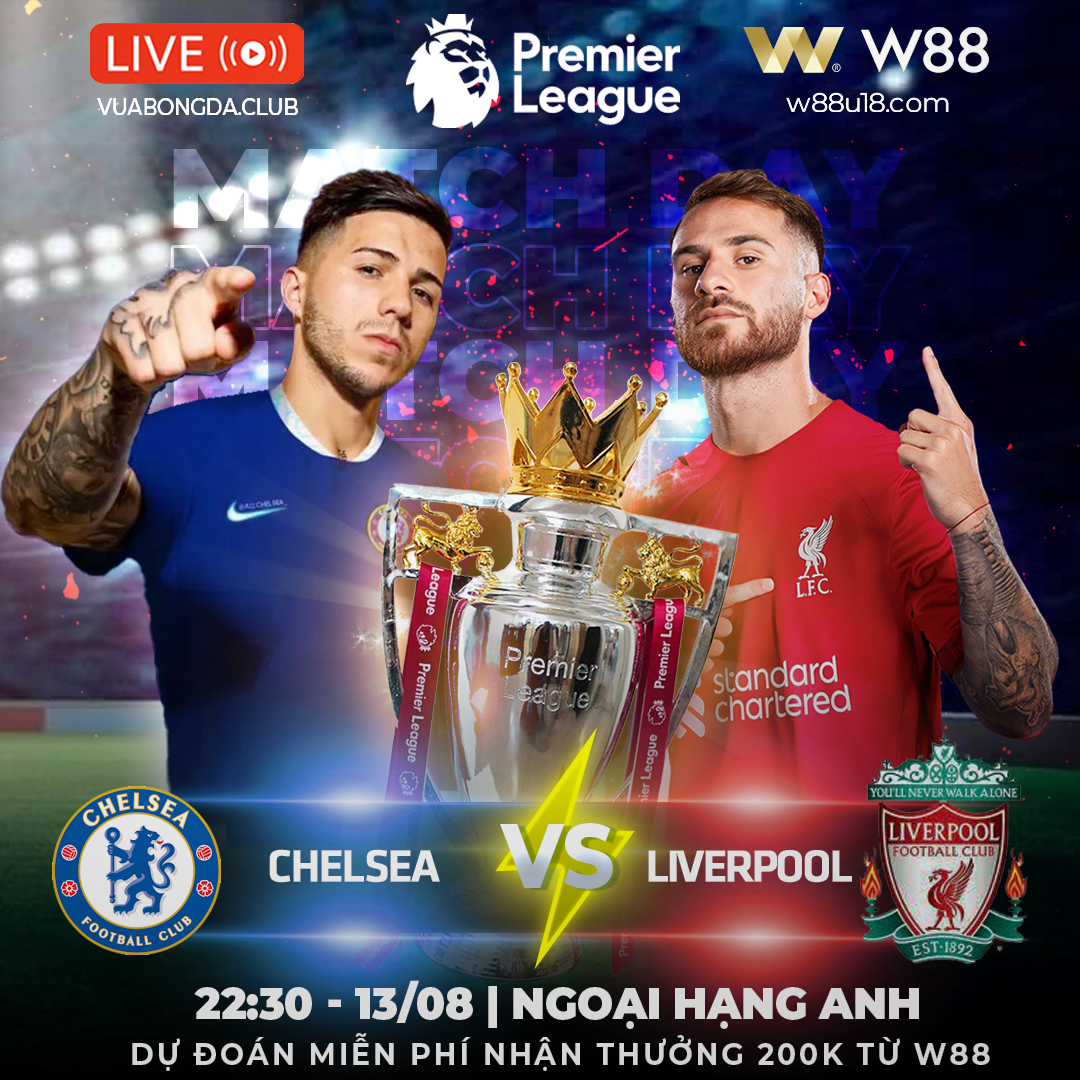 You are currently viewing [W88 – MINIGAME] CHELSEA – LIVERPOOL | NGOẠI HẠNG ANH | ĐẠI CHIẾN MÙA GIẢI MỚI