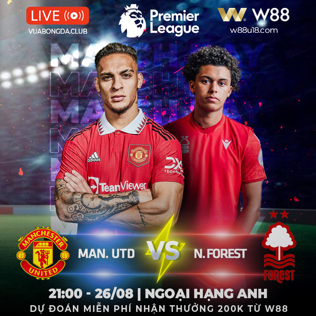 You are currently viewing [W88 – MINIGAME] MAN. UNITED – N. FOREST | NGOẠI HẠNG ANH | THIẾU MOUNT SẼ RA SAO