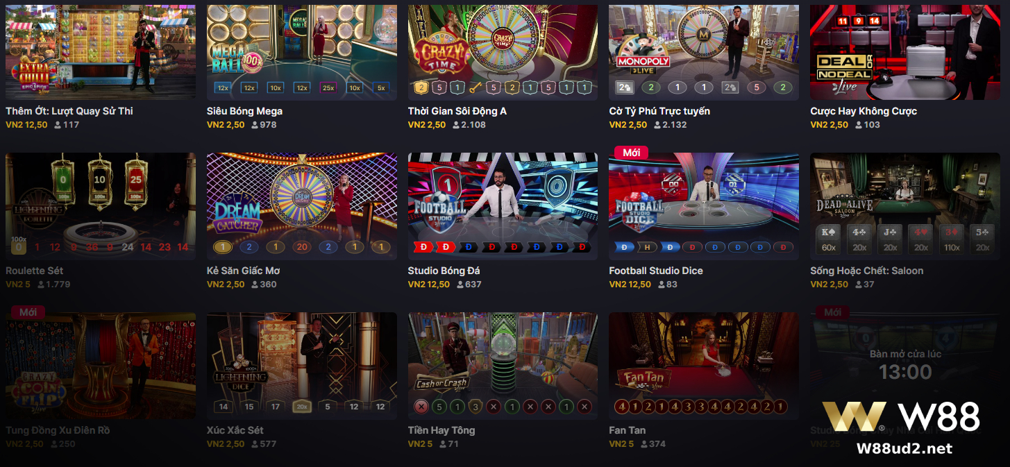 You are currently viewing GIẢI MÃ CƠN SỐT CASINO EVOLUTION: SẢNH CASINO SỐ 1 CỦA W88?
