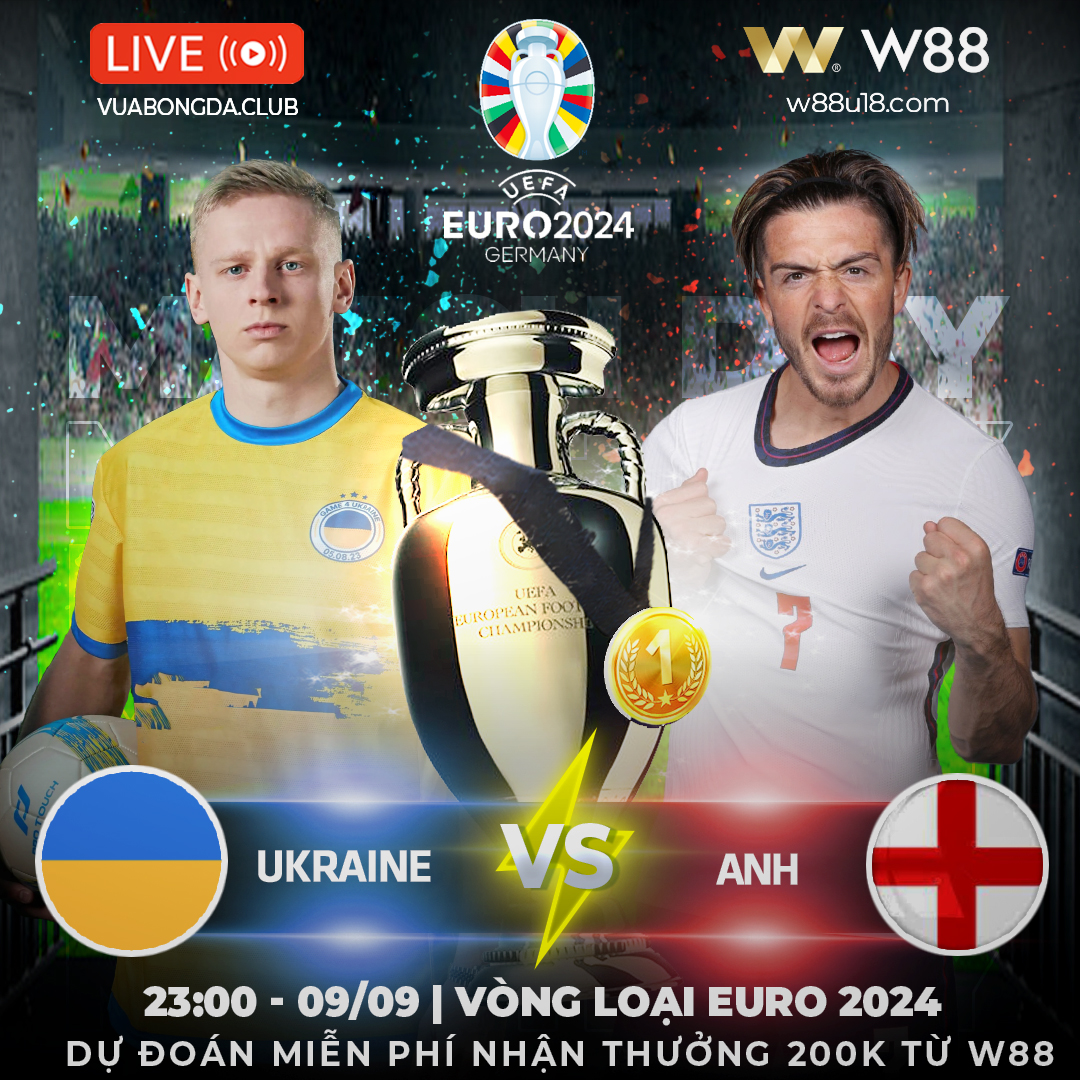 You are currently viewing [W88 – MINIGAME] UKRAINE – ANH | VÒNG LOẠI EURO 2024 | GIA TĂNG CÁCH BIỆT