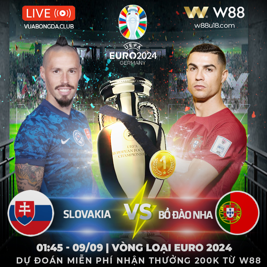 You are currently viewing [W88 – MINIGAME] SLOVAKIA – BỒ ĐÀO NHA| VÒNG LOẠI EURO 2024 |  NIỀM VUI CHO RONALDO & ĐỒNG ĐỘI