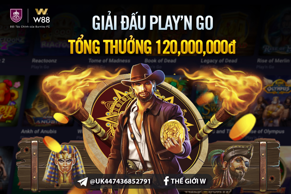 You are currently viewing GIẢI ĐẤU PLAY’N GO – TỔNG THƯỞNG LÊN TỚI 120,000 VND