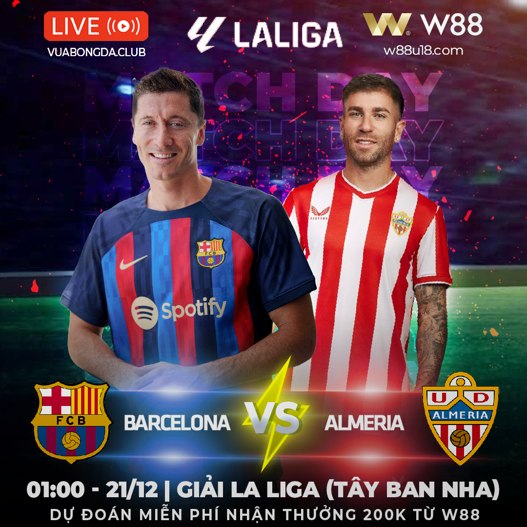 You are currently viewing  [W88 – MINIGAME]  | BARCELONA VS ALMERIA | BARCELONA THẮNG NHÀN