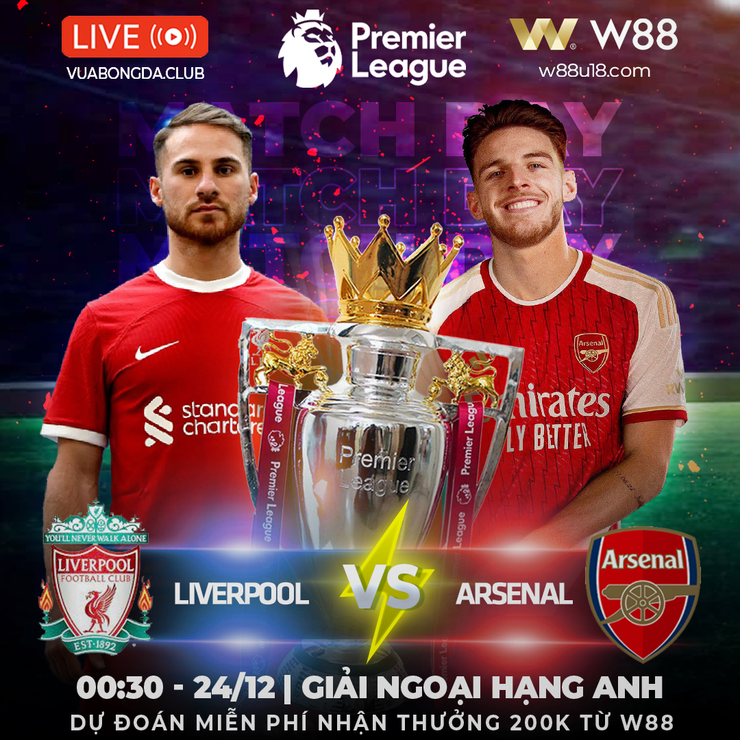 You are currently viewing [W88 – MINIGAME] LIVERPOOL VS ARSENAL | ANFIELD CHÌM TRONG TIẾNG PHÁO