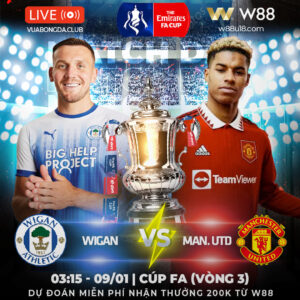 Read more about the article [W88 – MINIGAME] WIGAN VS MAN.UNITED| CÚP FA VÒNG 3| ẤN LỚN TRONG LỊCH SỬ