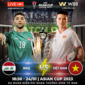 Read more about the article [W88 – MINIGAME] IRAQ VS VIỆT NAM |ASIAN CUP | TRẬN CẦU DANH DỰ
