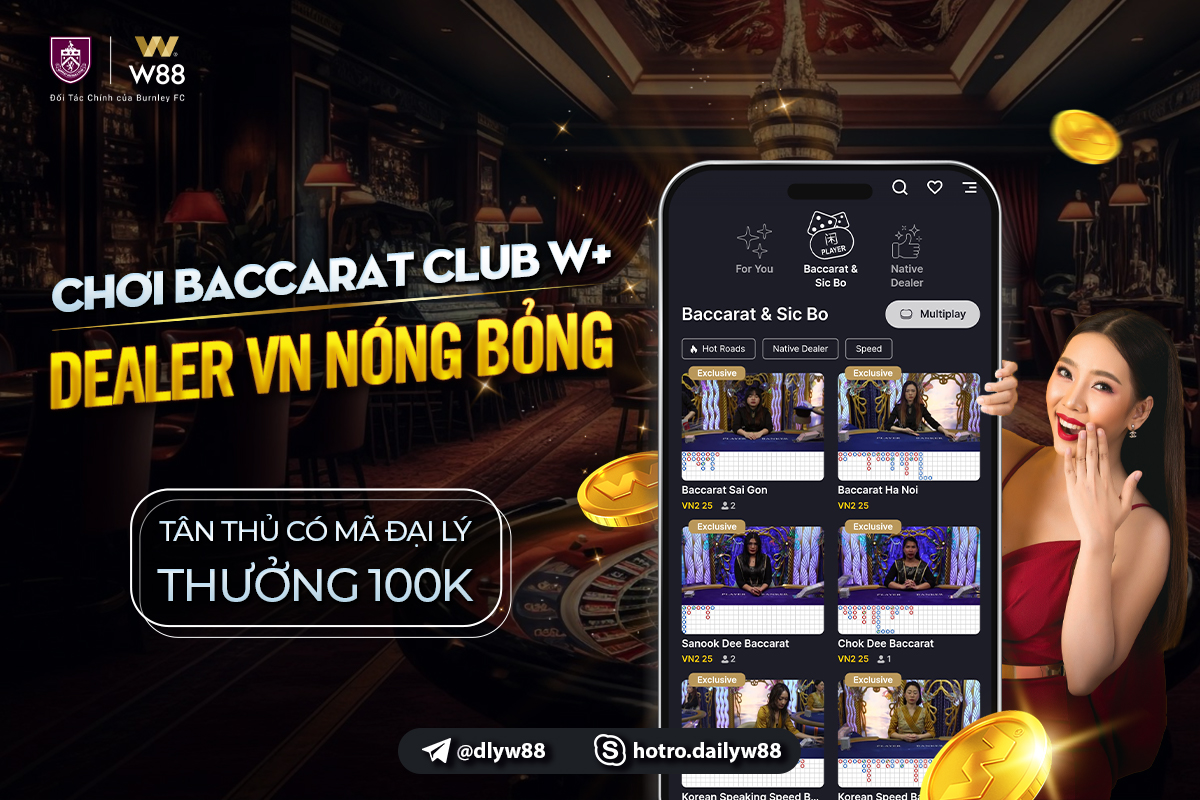 You are currently viewing RA MẮT CASINO CLUB W+ CƯỢC HAY NHẬN THƯỞNG 368 VND MỖI NGÀY