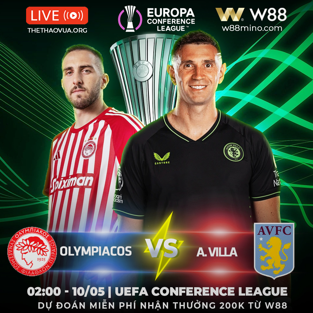 You are currently viewing [W88 – MINIGAME] UEFA | OLYMPIACOS – ASTON VILLA | THỬ THÁCH KHÓ KHĂN